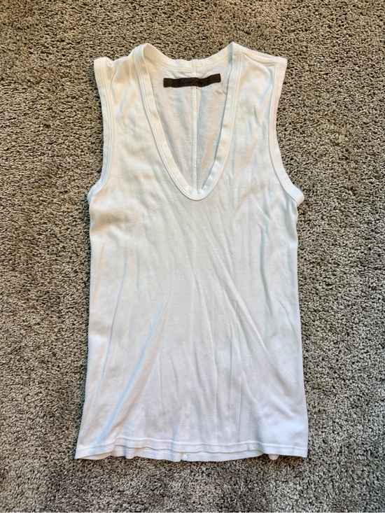 Enza Costa Tops - Enza Costa Supima Sleeveless U Tank White Size XS